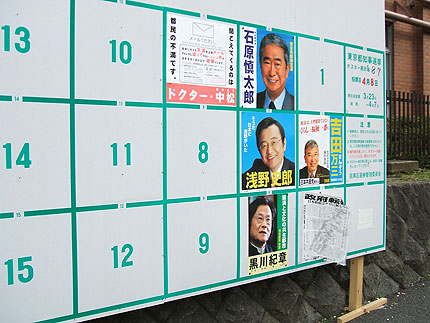 選挙ポスター掲示板