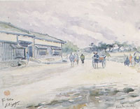 ジョルジュ・ビゴー『神田』