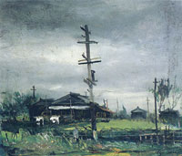 佐伯祐三 連作『下落合風景』の一つ