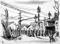 永井荷風著『濹東綺譚』挿絵